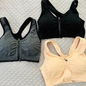 3 Front Zip Sports Bras